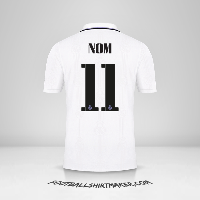 Maillot Real Madrid CF Cup 2022/2023 -  nom - 11