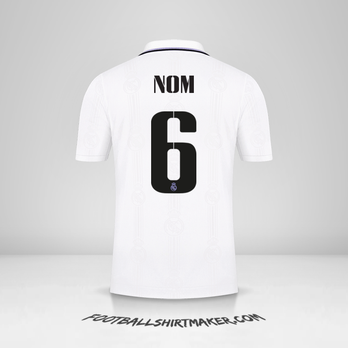 Maillot Real Madrid CF Cup 2022/2023 -  nom - 6