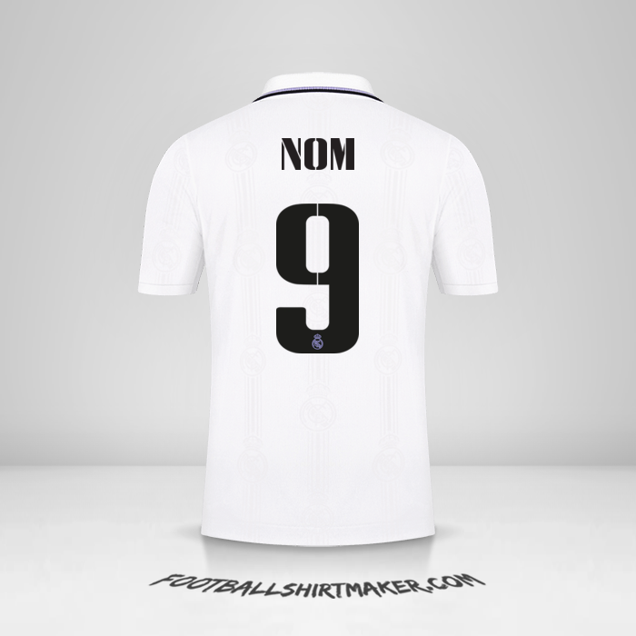 Maillot Real Madrid CF Cup 2022/2023 -  nom - 9