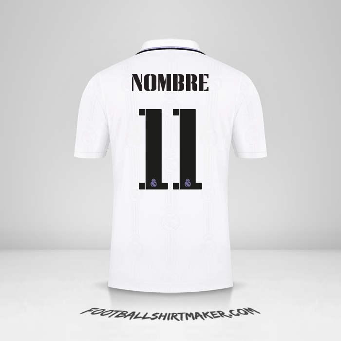 Camiseta Real Madrid CF Cup 2022/2023 -  nombre - 11