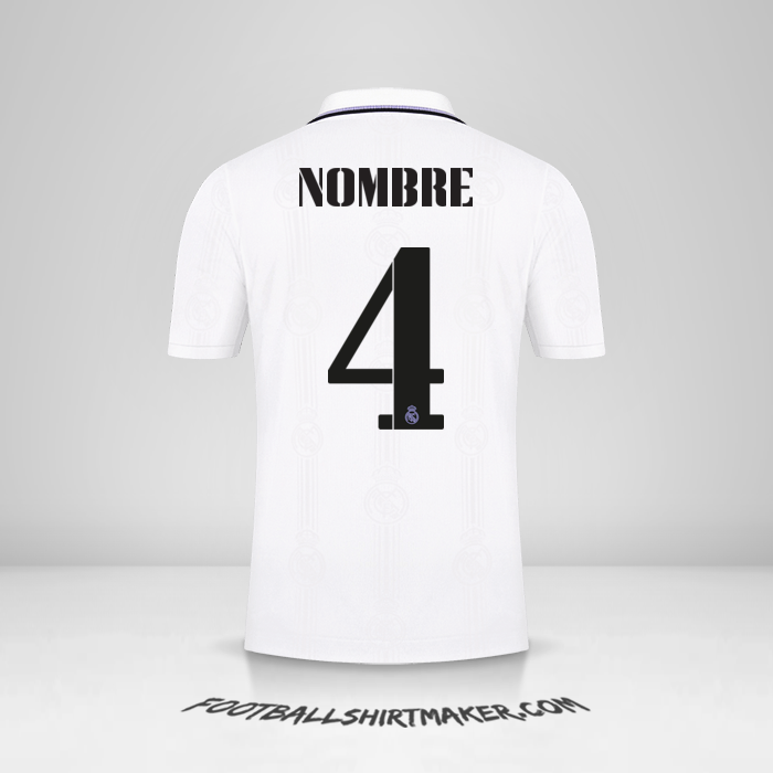Jersey Real Madrid CF Cup 2022/2023 -  nombre - 4