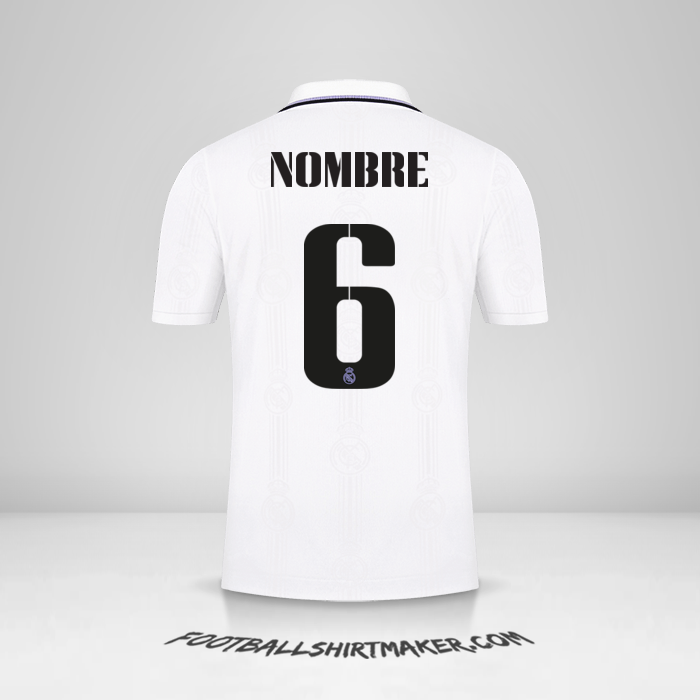 Camiseta Real Madrid CF Cup 2022/2023 -  nombre - 6