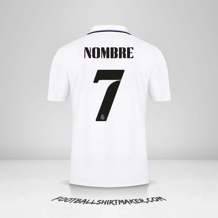 Jersey Real Madrid CF Cup 2022/2023 -  nombre - 7