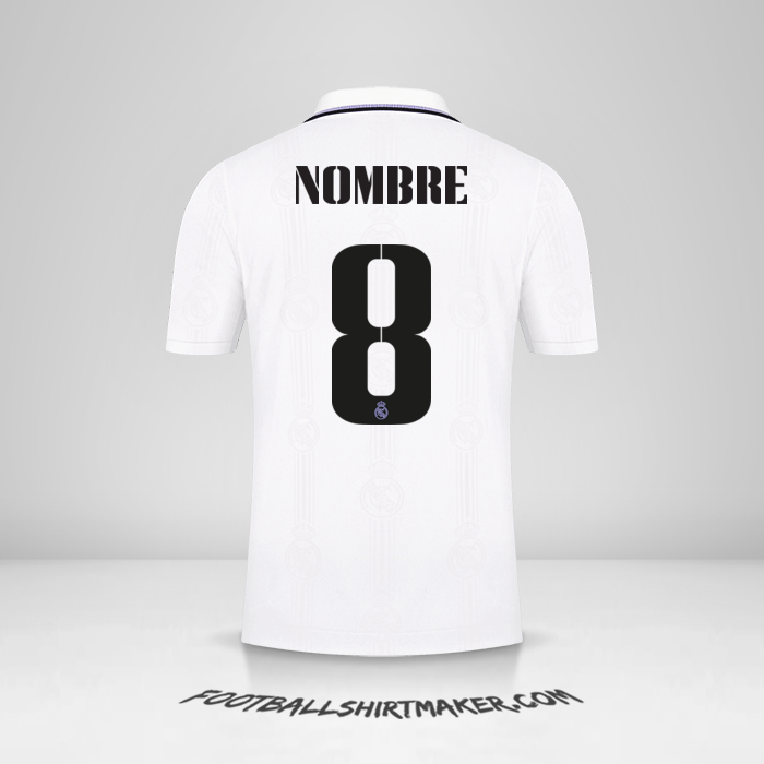 Jersey Real Madrid CF Cup 2022/2023 -  nombre - 8
