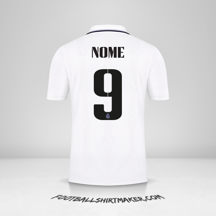 Camisa Real Madrid CF Cup 2022/2023 -  nome - 9