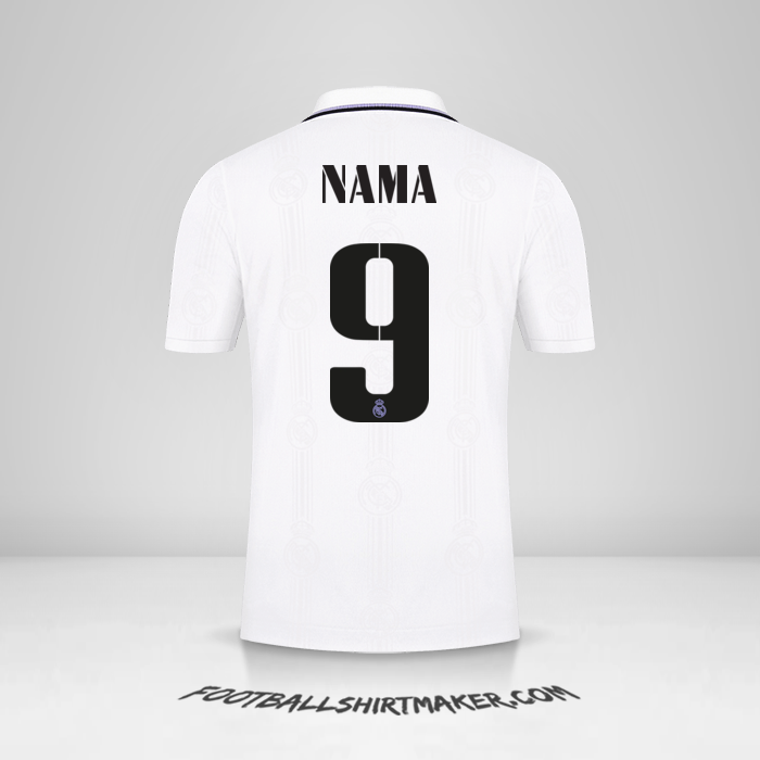 Jersey Real Madrid CF Cup 2022/2023 -  nama - 9