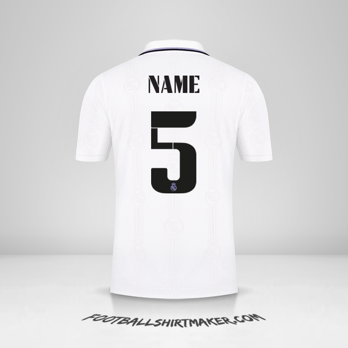 Shirt Real Madrid CF Cup 2022/2023 -  name - 5