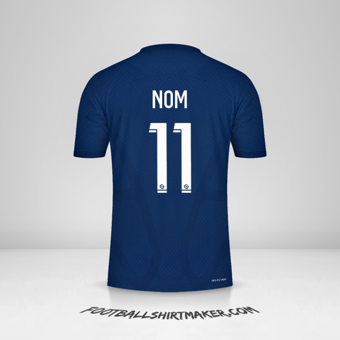 Maillot Paris Saint Germain 2022/2023 -  nom - 11