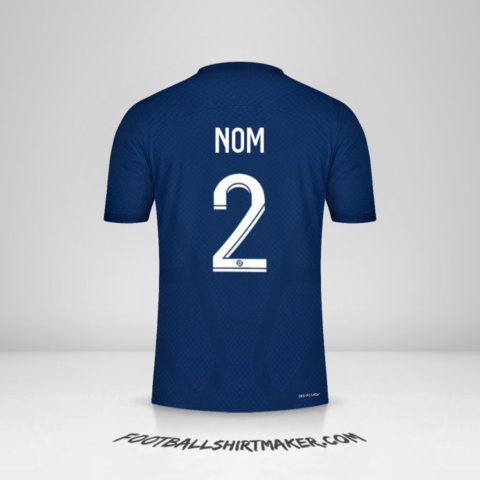 Maillot Paris Saint Germain 2022/2023 -  nom - 2