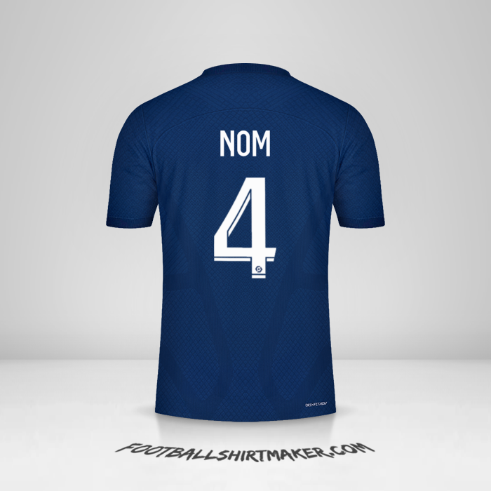 Maillot Paris Saint Germain 2022/2023 -  nom - 4