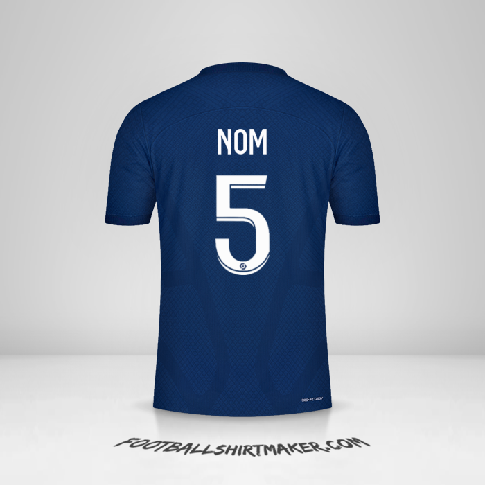 Maillot Paris Saint Germain 2022/2023 -  nom - 5