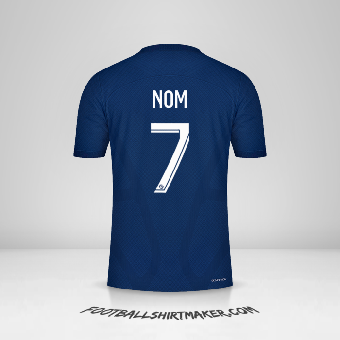 Maillot Paris Saint Germain 2022/2023 -  nom - 7