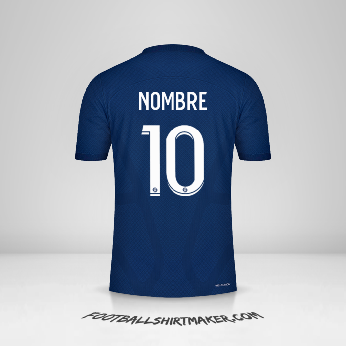 Jersey Paris Saint Germain 2022/2023 -  nombre - 10