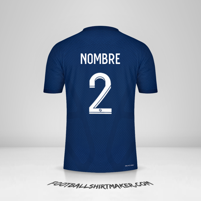 Jersey Paris Saint Germain 2022/2023 -  nombre - 2