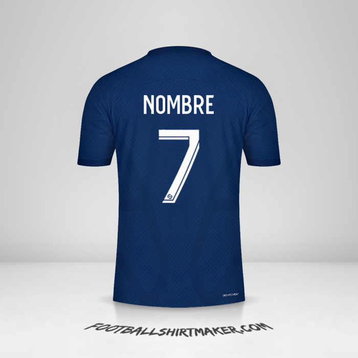 Camiseta Paris Saint Germain 2022/2023 -  nombre - 7