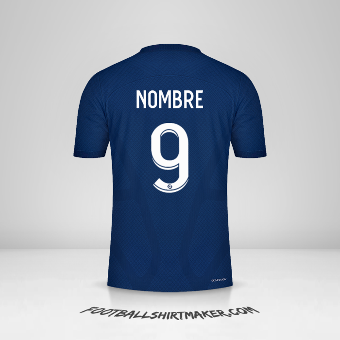 Jersey Paris Saint Germain 2022/2023 -  nombre - 9