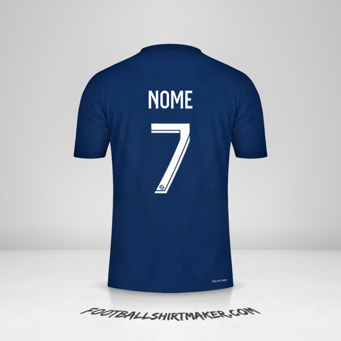 Camisa Paris Saint Germain 2022/2023 -  nome - 7