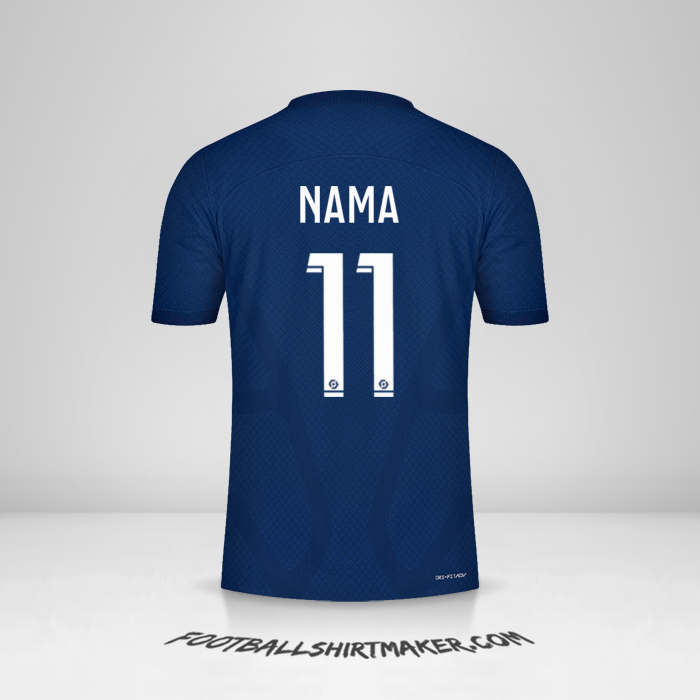 Jersey Paris Saint Germain 2022/2023 -  nama - 11