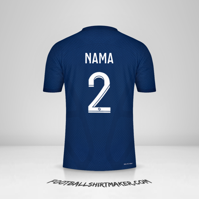 Jersey Paris Saint Germain 2022/2023 -  nama - 2