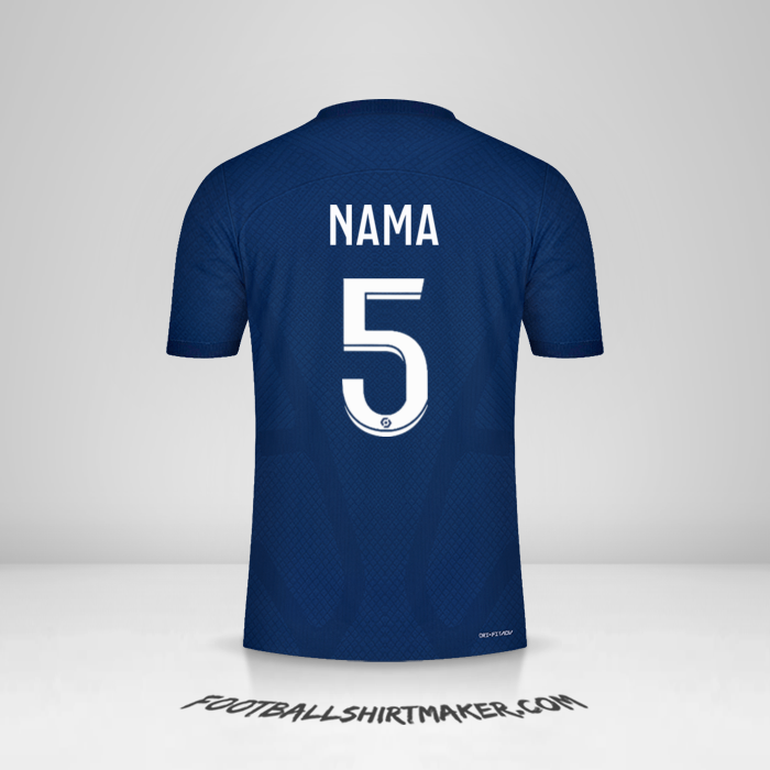 Jersey Paris Saint Germain 2022/2023 -  nama - 5