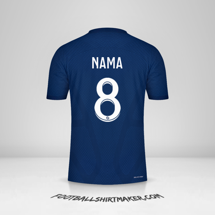Jersey Paris Saint Germain 2022/2023 -  nama - 8