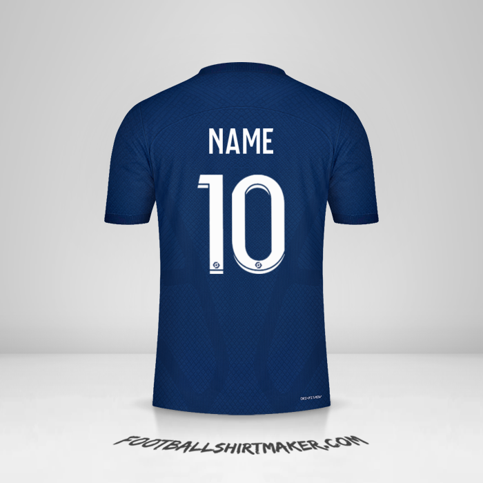 Shirt Paris Saint Germain 2022/2023 -  name - 10