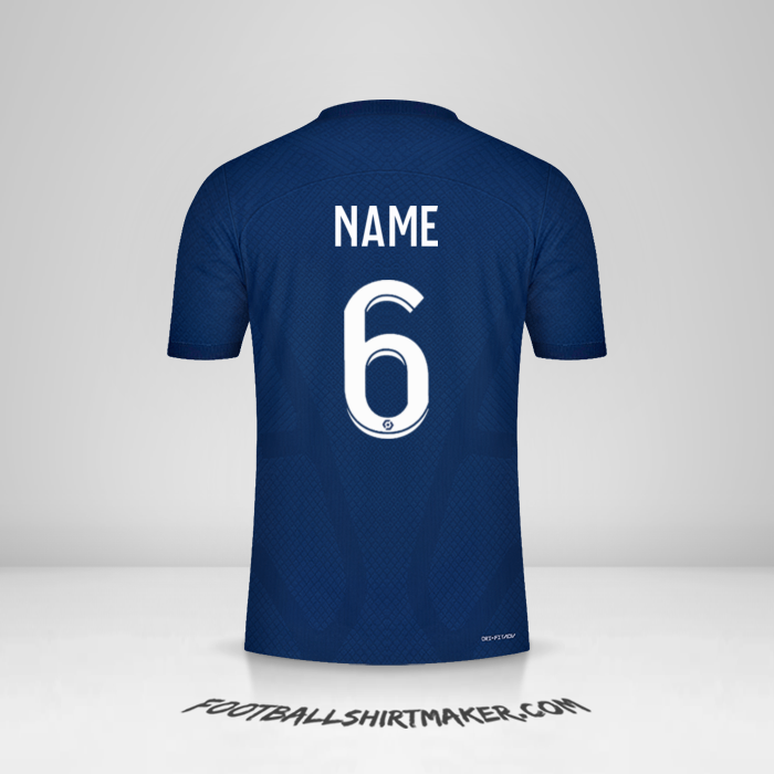 Jersey Paris Saint Germain 2022/2023 -  name - 6