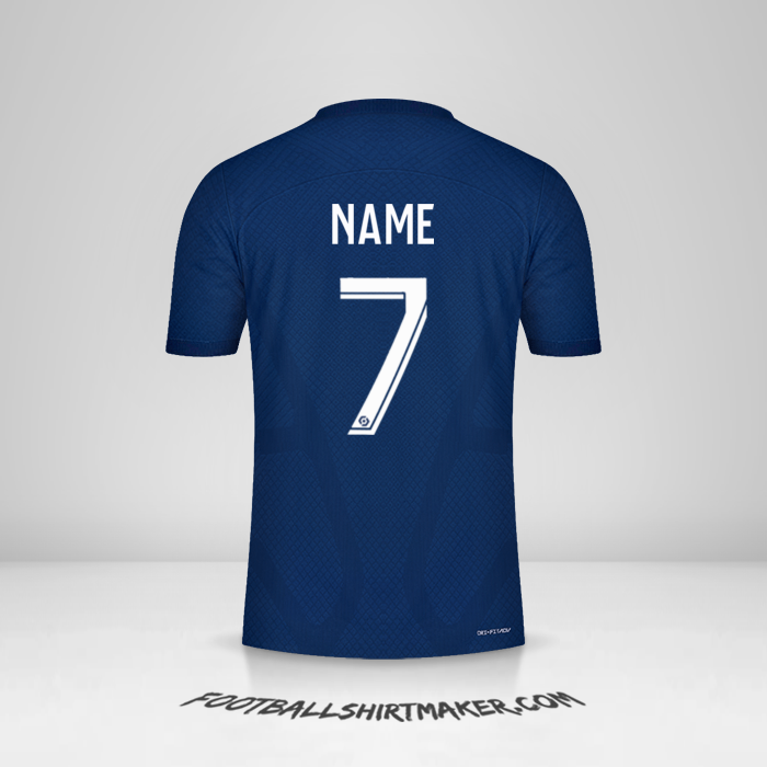 Shirt Paris Saint Germain 2022/2023 -  name - 7