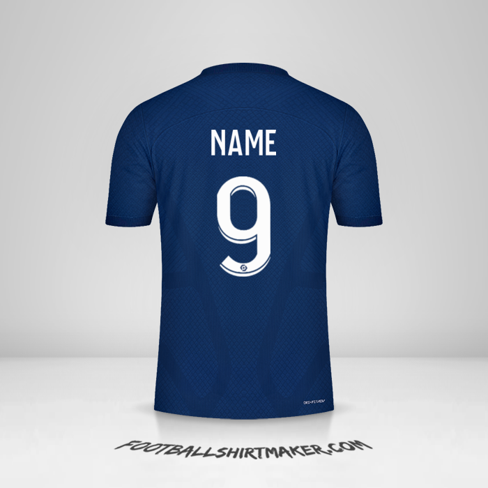 Shirt Paris Saint Germain 2022/2023 -  name - 9