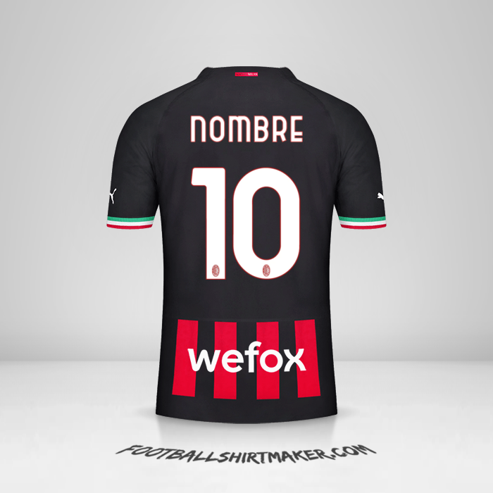 Camiseta AC Milan 2022/2023 -  nombre - 10