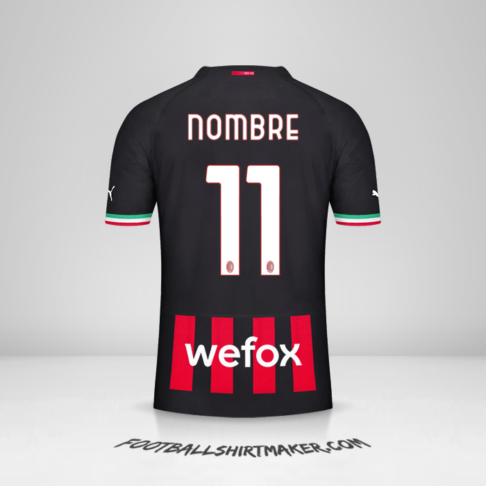 Jersey AC Milan 2022/2023 -  nombre - 11