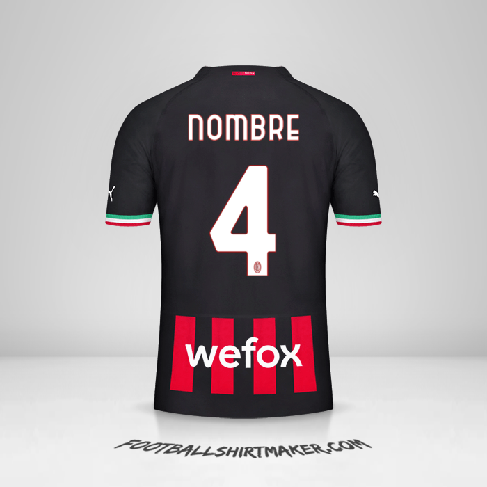 Camiseta AC Milan 2022/2023 -  nombre - 4