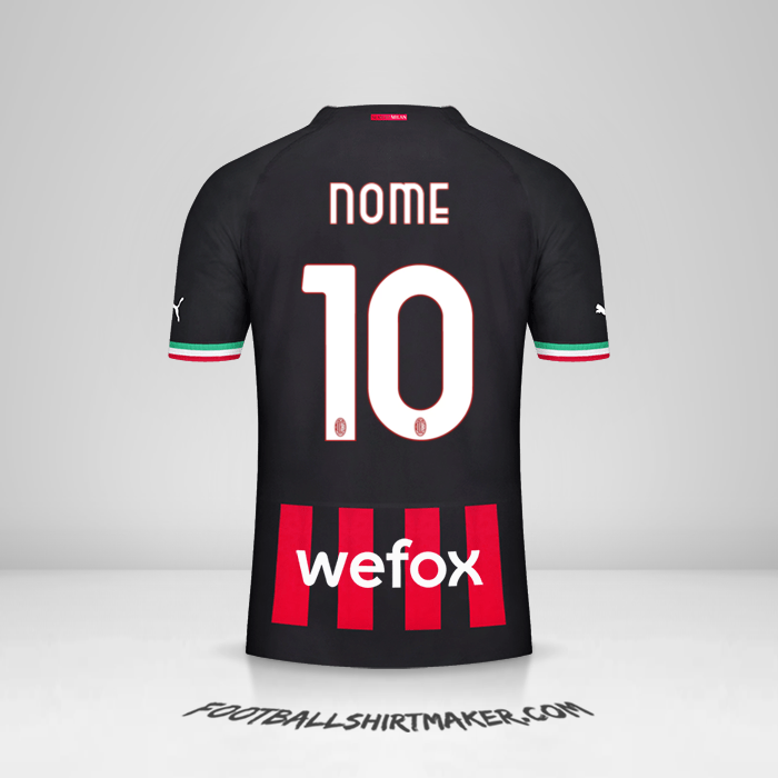 Maglia AC Milan 2022/2023 -  nome - 10