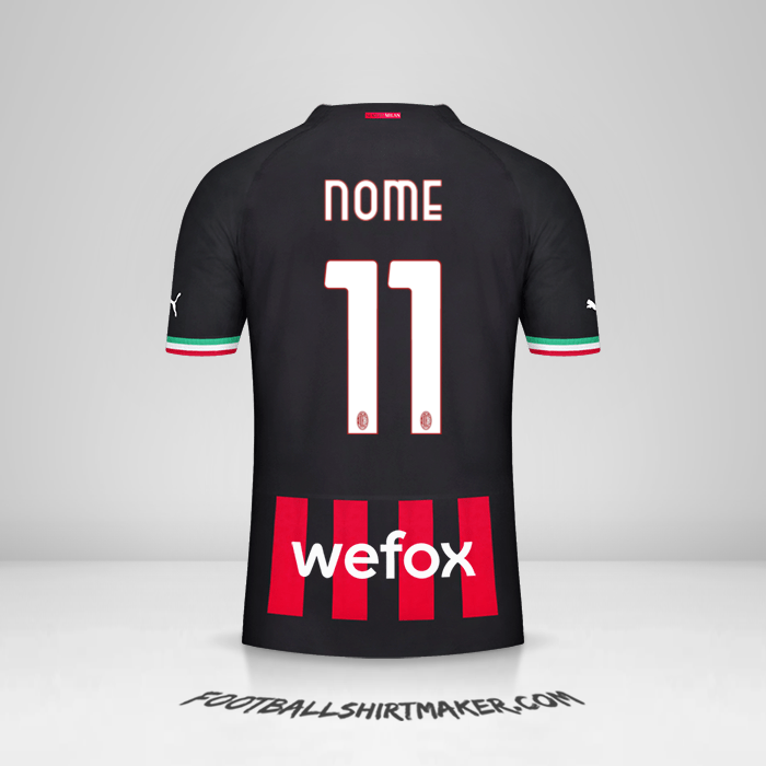 Camisola AC Milan 2022/2023 -  nome - 11