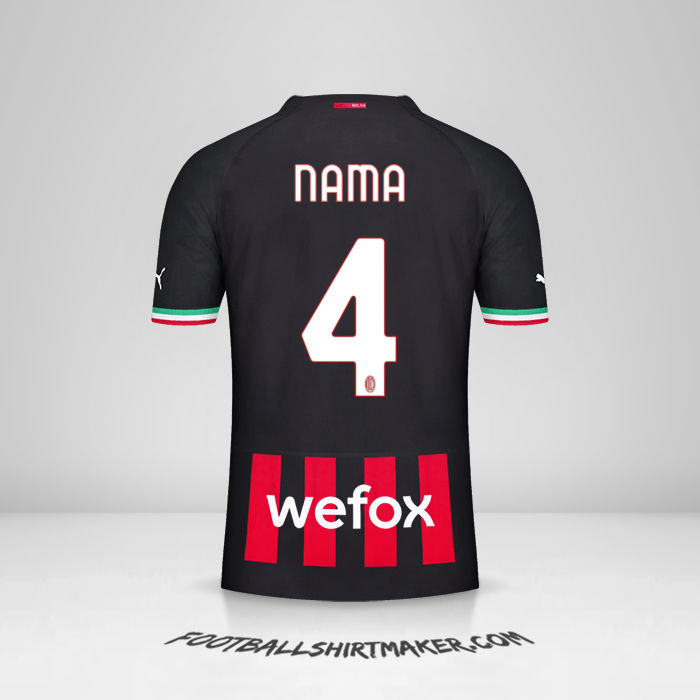 Jersey AC Milan 2022/2023 -  nama - 4