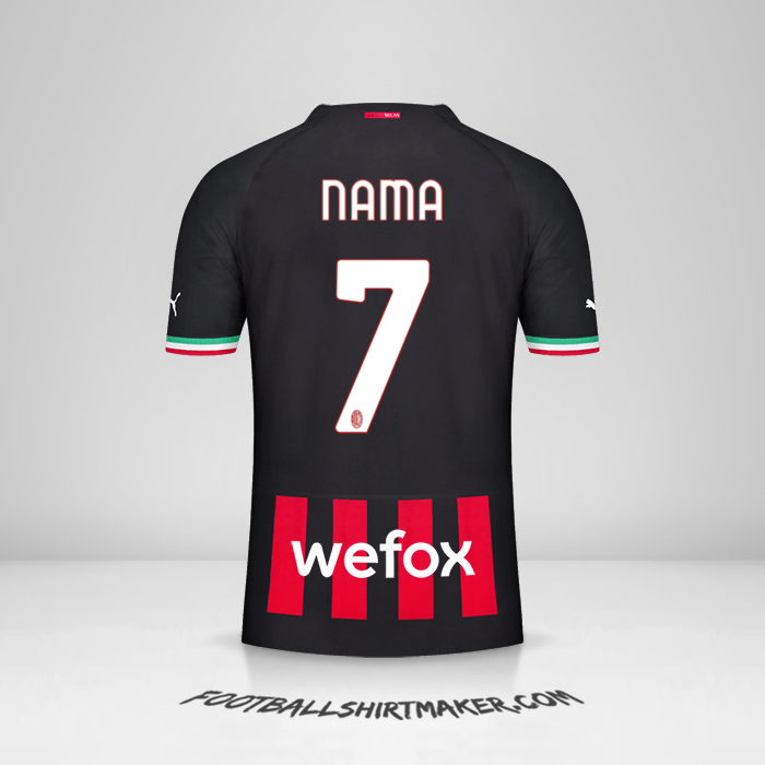 Jersey AC Milan 2022/2023 -  nama - 7