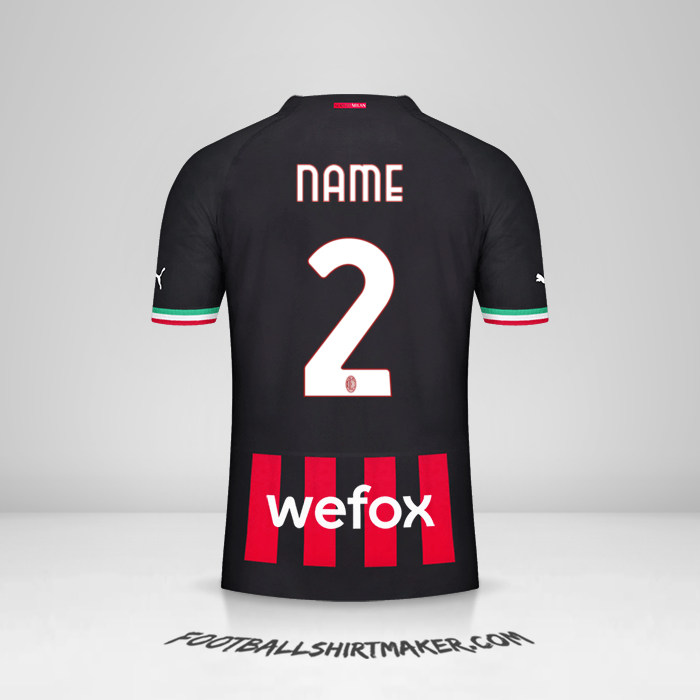 Trikot AC Milan 2022/2023 -  name - 2