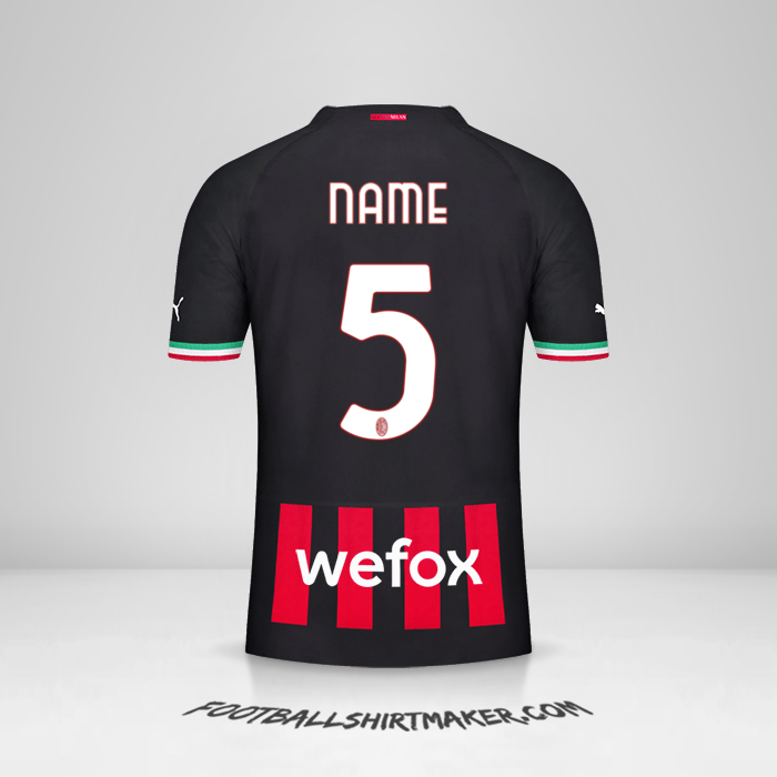 Shirt AC Milan 2022/2023 -  name - 5