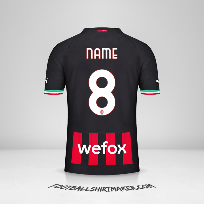 Shirt AC Milan 2022/2023 -  name - 8