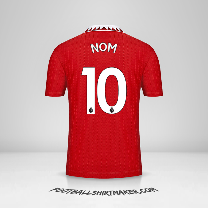 Maillot Manchester United 2022/2023 -  nom - 10