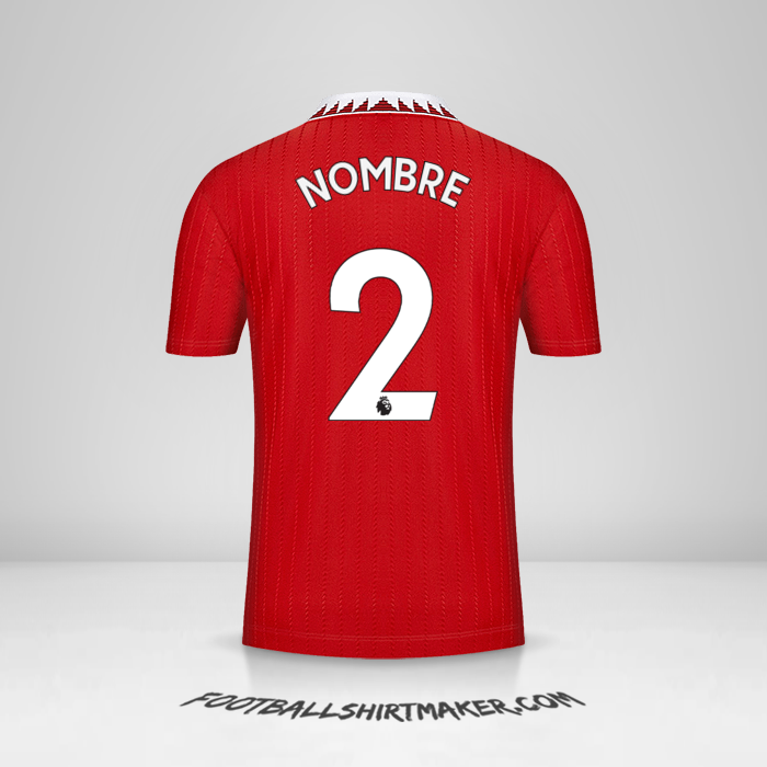 Camiseta Manchester United 2022/2023 -  nombre - 2