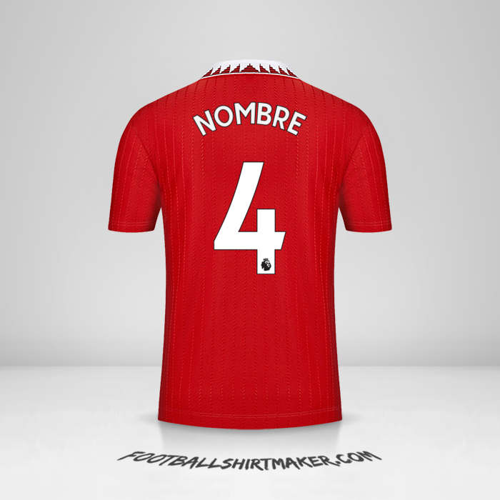 Jersey Manchester United 2022/2023 -  nombre - 4