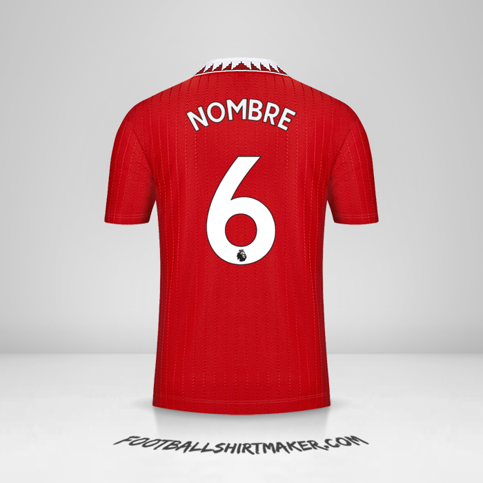 Jersey Manchester United 2022/2023 -  nombre - 6