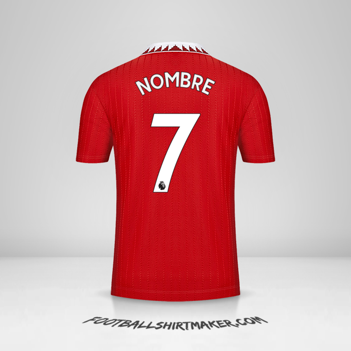 Camiseta Manchester United 2022/2023 -  nombre - 7