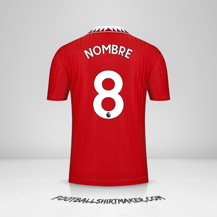 Camiseta Manchester United 2022/2023 -  nombre - 8