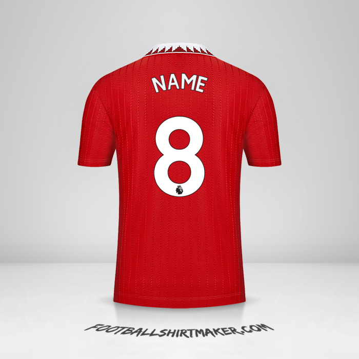 Jersey Manchester United 2022/2023 -  name - 8