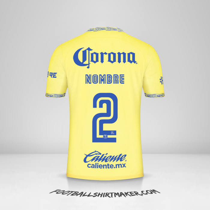 Jersey Club America 2022/2023 -  nombre - 2