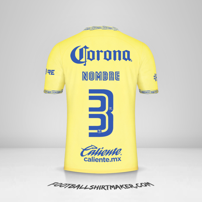 Camiseta Club America 2022/2023 -  nombre - 3