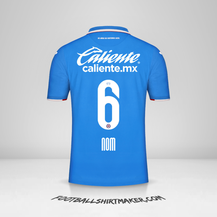Maillot Cruz Azul 2022/2023 -  nom - 6