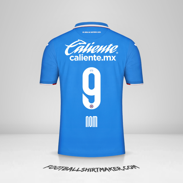 Maillot Cruz Azul 2022/2023 -  nom - 9
